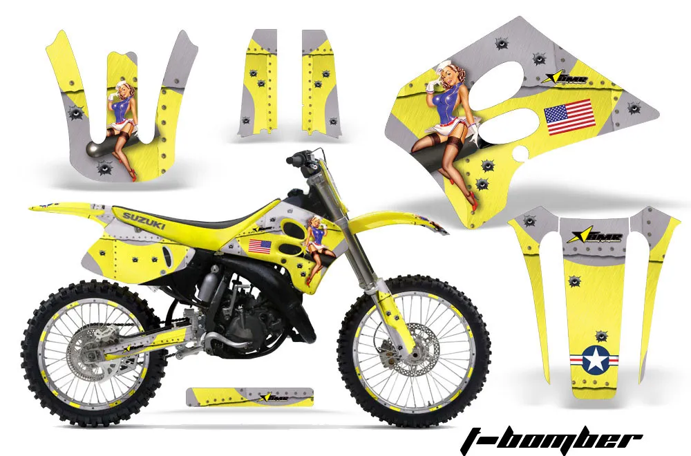 Suzuki RM 250 Dirt Bike Custom Graphic Kit - 1993-1995