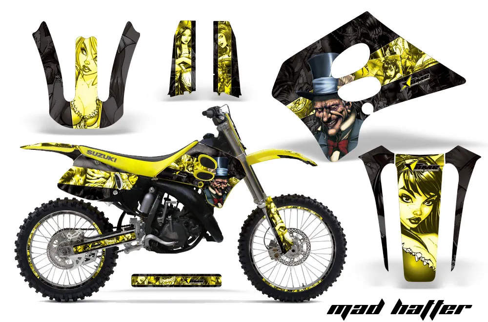 Suzuki RM 250 Dirt Bike Custom Graphic Kit - 1993-1995