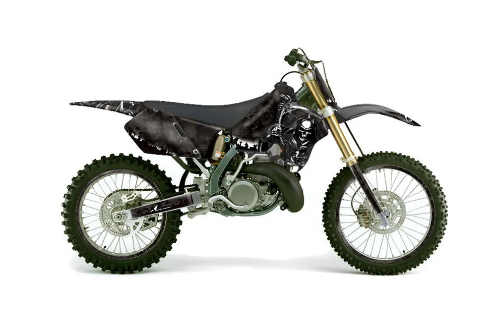 Suzuki RM 250 Dirt Bike Graphic Kit - 1996-1998 Reaper Black