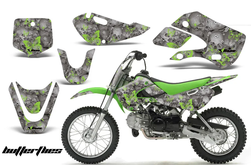 Suzuki RM 65 Dirt Bike Graphic Kit - All Years Butterfly Green