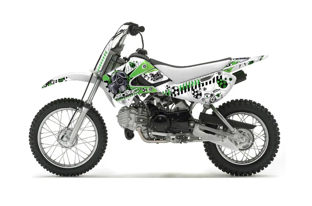 Suzuki RM 65 Dirt Bike Graphic Kit - All Years Toxicity White