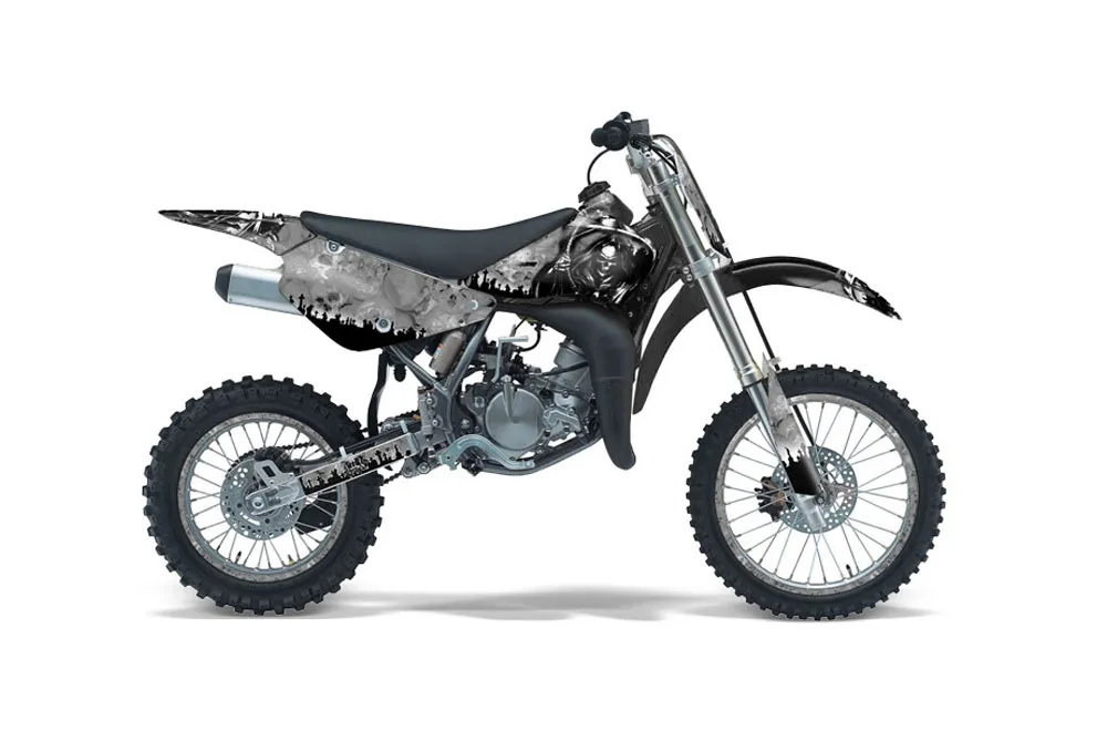 Suzuki RM 85 Dirt Bike Graphic Kit - 2001-2023 Reaper Silver
