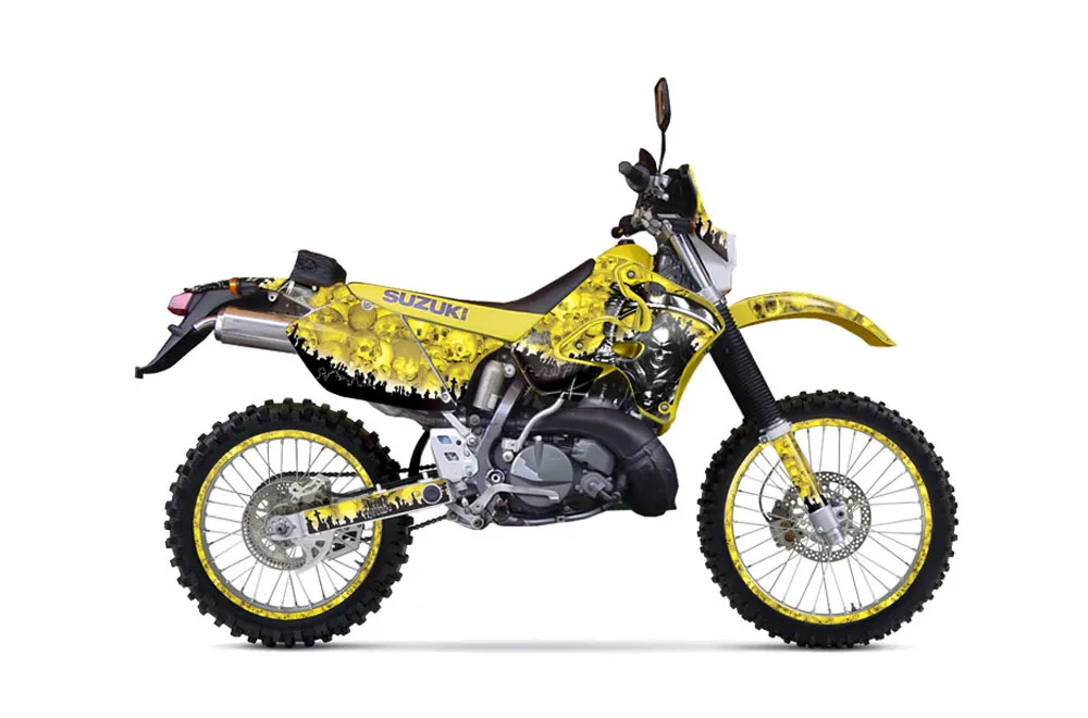 Suzuki RMX 250 S Dirt Bike Graphic Kit - 1996-1998 Reaper Yellow