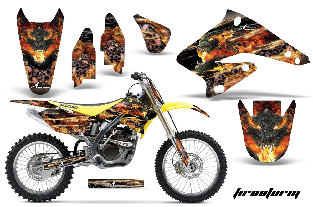Suzuki RMZ 250 Dirt Bike Custom Graphic Kit - 2004-2006