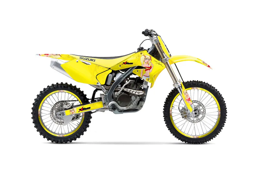Suzuki RMZ 250 Dirt Bike Graphic Kit - 2004-2006 Mandy Yellow