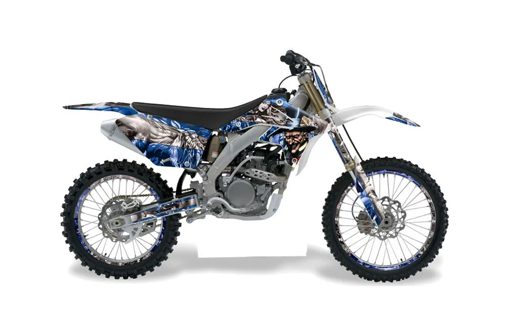 Suzuki RMZ 250 Dirt Bike Graphic Kit - 2007-2009 Mad Hatter Blue