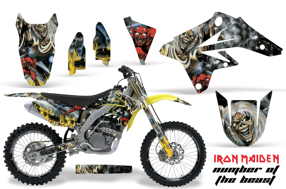 Suzuki RMZ 250 Dirt Bike Graphic Kit - 2007-2009 Number of the Beast