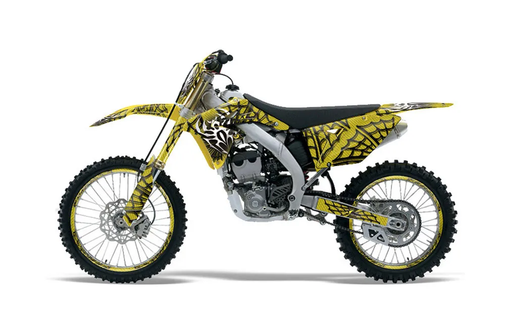 Suzuki RMZ 250 Dirt Bike Graphic Kit - 2010-2018 Widow Maker Yellow