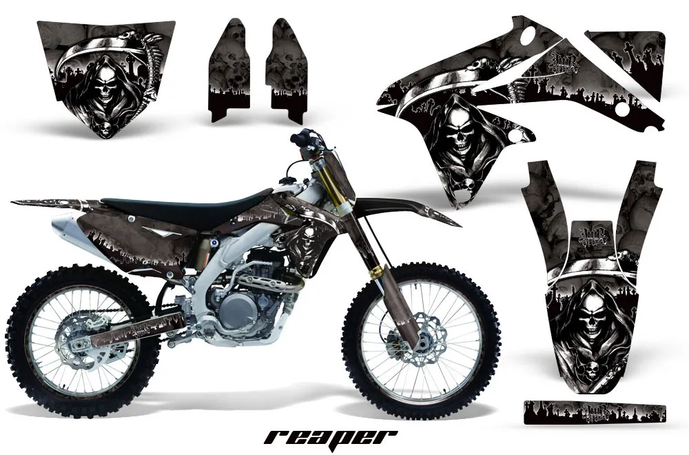 Suzuki RMZ 450 Dirt Bike Graphic Kit - 2008-2016 Reaper Black