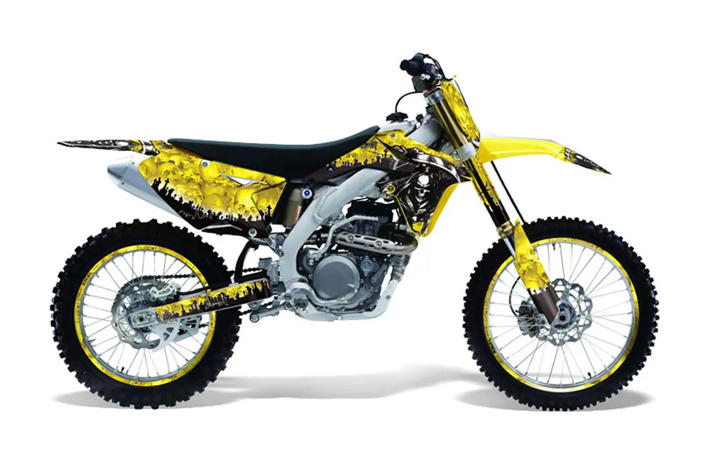 Suzuki RMZ 450 Dirt Bike Graphic Kit - 2008-2016 Reaper Yellow