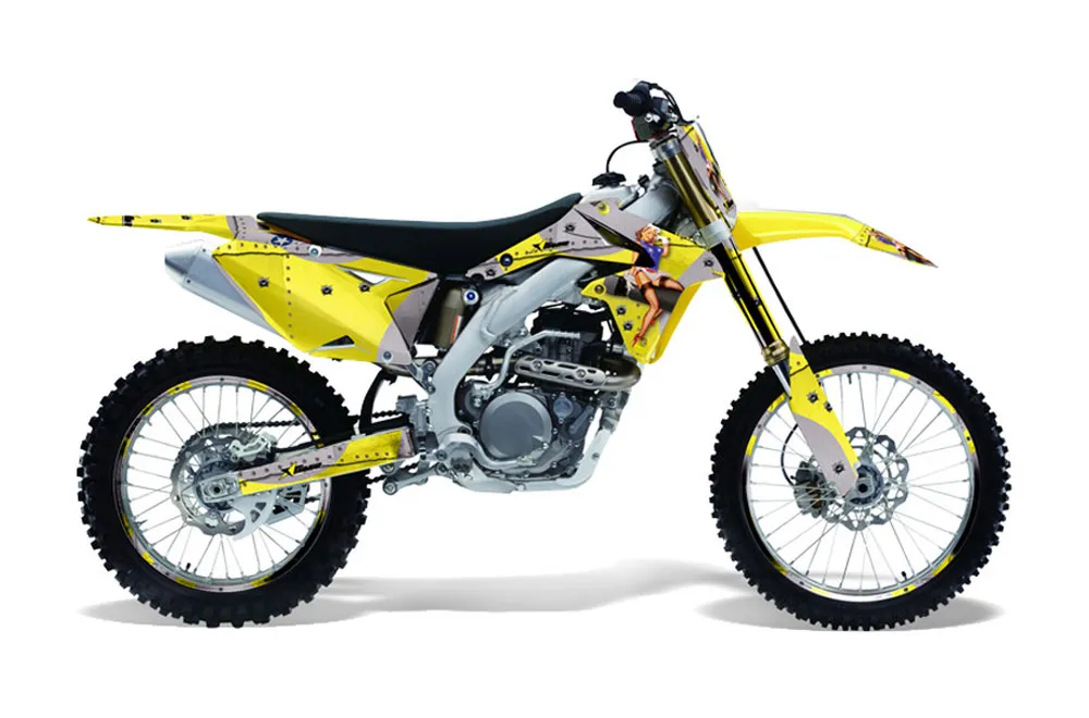 Suzuki RMZ 450 Dirt Bike Graphic Kit - 2008-2016 T Bomber Yellow