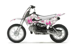 Suzuki DRZ 110 Dirt Bike Graphic Kit - All Years Butterfly White