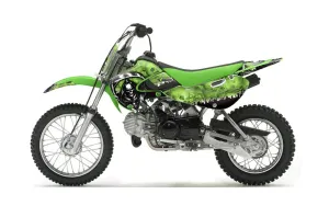 Suzuki DRZ 110 Dirt Bike Graphic Kit - All Years Reaper Green
