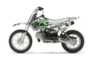 Suzuki DRZ 110 Dirt Bike Graphic Kit - All Years Toxicity White