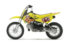 Suzuki DRZ 110 Dirt Bike Graphic Kit - All Years Vegas Baller Yellow