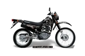 Suzuki DRZ 200 SE Dirt Bike Graphic Kit - 1996-2009 Reaper Black