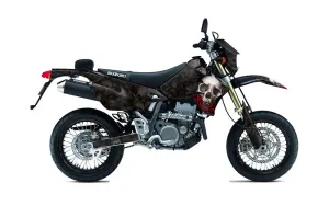 Suzuki DRZ 400 S Metal Tank Dirt Bike Graphic Kit - 2000-2023 Bone Collector Black