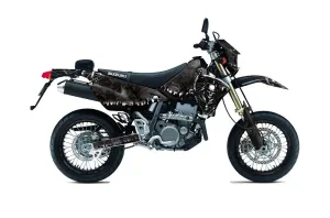 Suzuki DRZ 400 S Metal Tank Dirt Bike Graphic Kit - 2000-2023 Reaper Black