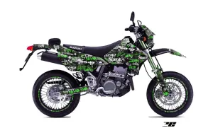 Suzuki DRZ 400 S Metal Tank Dirt Bike Graphic Kit - 2000-2023 Silver Star - Silverhaze Green