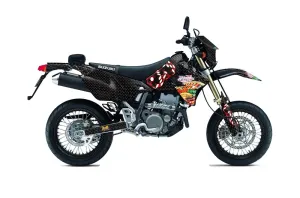 Suzuki DRZ 400 S Metal Tank Dirt Bike Graphic Kit - 2000-2023 Vegas Baller Black
