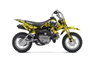 Suzuki DRZ 70 Dirt Bike Graphic Kit - 2008-2016 Motorhead Yellow