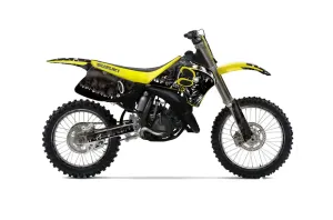 Suzuki RM 125 Dirt Bike Graphic Kit - 1993-1995 Reaper Black