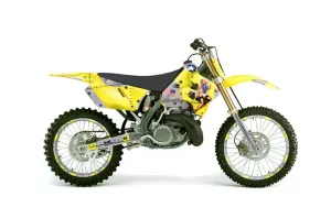 Suzuki RM 125 Dirt Bike Graphic Kit - 1996-1998 T Bomber Yellow