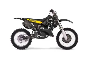 Suzuki RM 125 Dirt Bike Graphic Kit - 1999-2000 Reaper Black