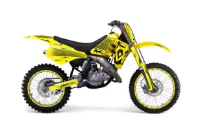 Suzuki RM 250 Dirt Bike Graphic Kit - 1989-1992 Factory Race Yellow
