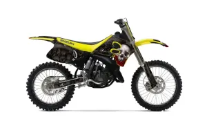 Suzuki RM 250 Dirt Bike Graphic Kit - 1993-1995 Bone Collector Black