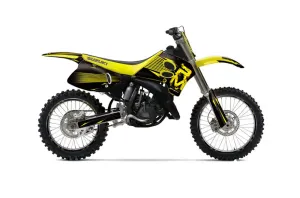 Suzuki RM 250 Dirt Bike Graphic Kit - 1993-1995 Factory Yellow