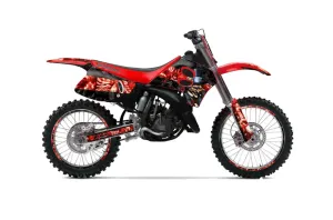 Suzuki RM 250 Dirt Bike Graphic Kit - 1993-1995 Mad Hatter Black