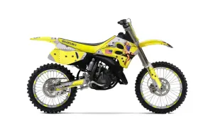 Suzuki RM 250 Dirt Bike Graphic Kit - 1993-1995 T Bomber Yellow