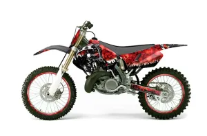Suzuki RM 250 Dirt Bike Graphic Kit - 1999-2000 Reaper Red