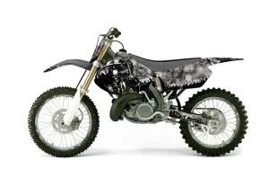 Suzuki RM 250 Dirt Bike Graphic Kit - 1999-2000 Reaper Silver
