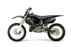 Suzuki RM 250 Dirt Bike Graphic Kit - 1999-2000 Silver Star - Reloaded Chrome