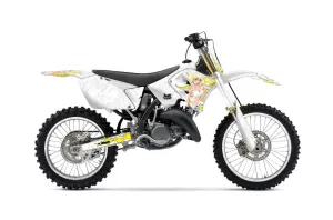 Suzuki RM 250 Dirt Bike Graphic Kit - 2001-2009 Motorhead Mandy White