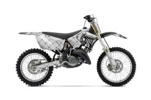 Suzuki RM 250 Dirt Bike Graphic Kit - 2001-2009 Silver Star - Reloaded Silver