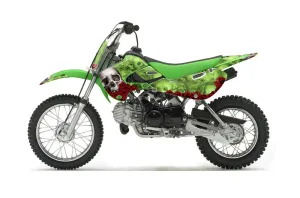 Suzuki RM 65 Dirt Bike Graphic Kit - All Years Bone Collector Green