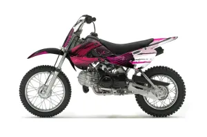 Suzuki RM 65 Dirt Bike Graphic Kit - All Years Carbon X Pink