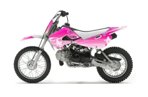 Suzuki RM 65 Dirt Bike Graphic Kit - All Years Starlett Pink