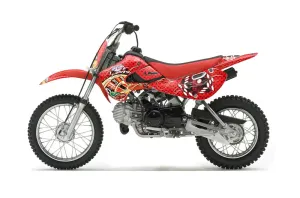 Suzuki RM 65 Dirt Bike Graphic Kit - All Years Vegas Baller Red