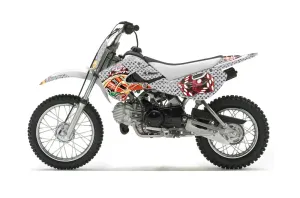 Suzuki RM 65 Dirt Bike Graphic Kit - All Years Vegas Baller Silver