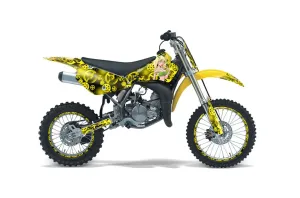 Suzuki RM 85 Dirt Bike Graphic Kit - 2001-2023 Motorhead Mandy Yellow