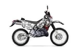Suzuki RMX 250 S Dirt Bike Graphic Kit - 1996-1998 Bone Collector White