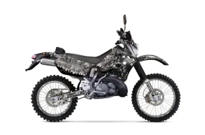 Suzuki RMX 250 S Dirt Bike Graphic Kit - 1996-1998 Reaper Silver