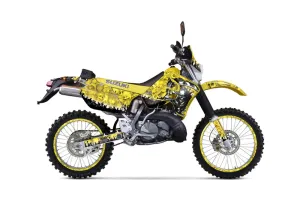 Suzuki RMX 250 S Dirt Bike Graphic Kit - 1996-1998 Reaper Yellow