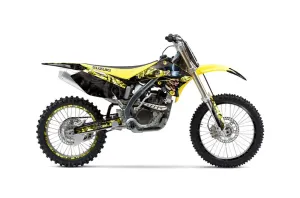 Suzuki RMZ 250 Dirt Bike Graphic Kit - 2004-2006 Mad Hatter Yellow