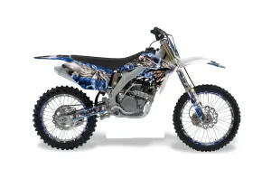 Suzuki RMZ 250 Dirt Bike Graphic Kit - 2007-2009 Mad Hatter Blue