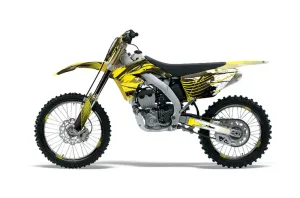 Suzuki RMZ 250 Dirt Bike Graphic Kit - 2010-2018 Carbon X Yellow